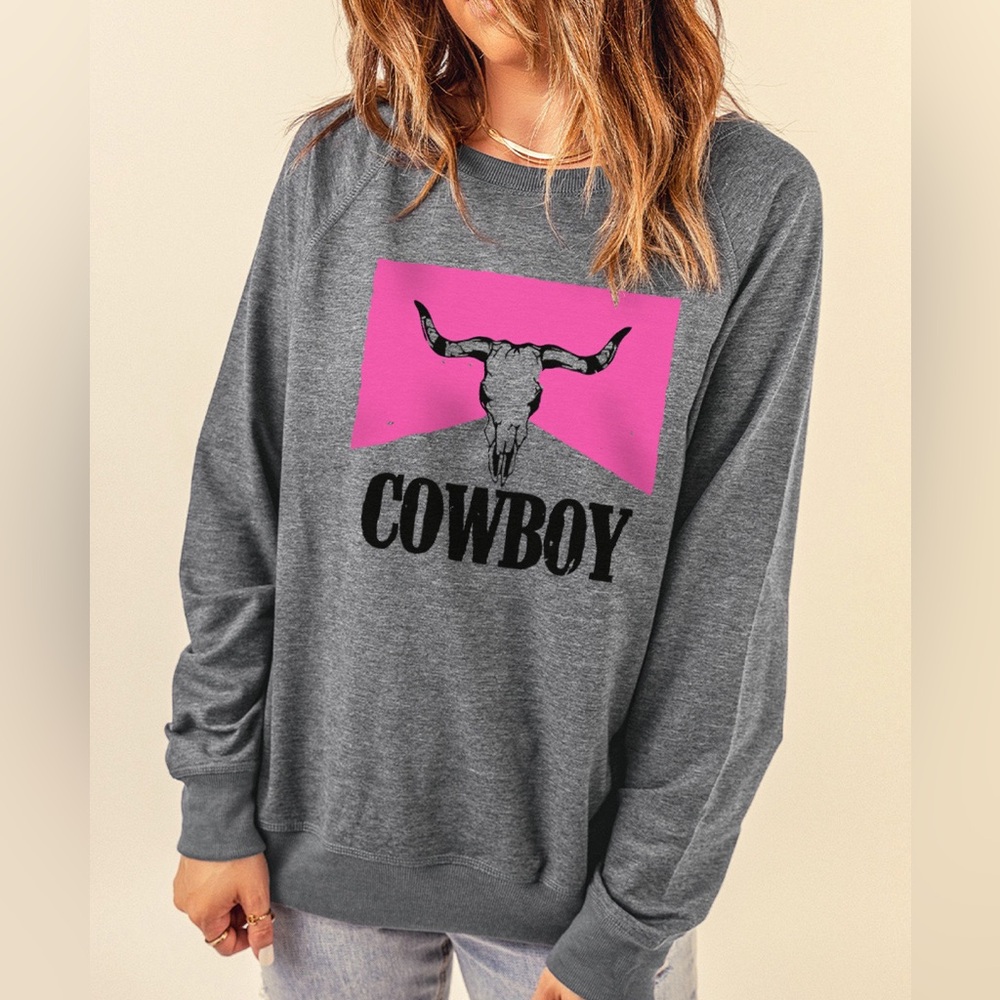 COWBOY Bull Graphic Sweatshirt
